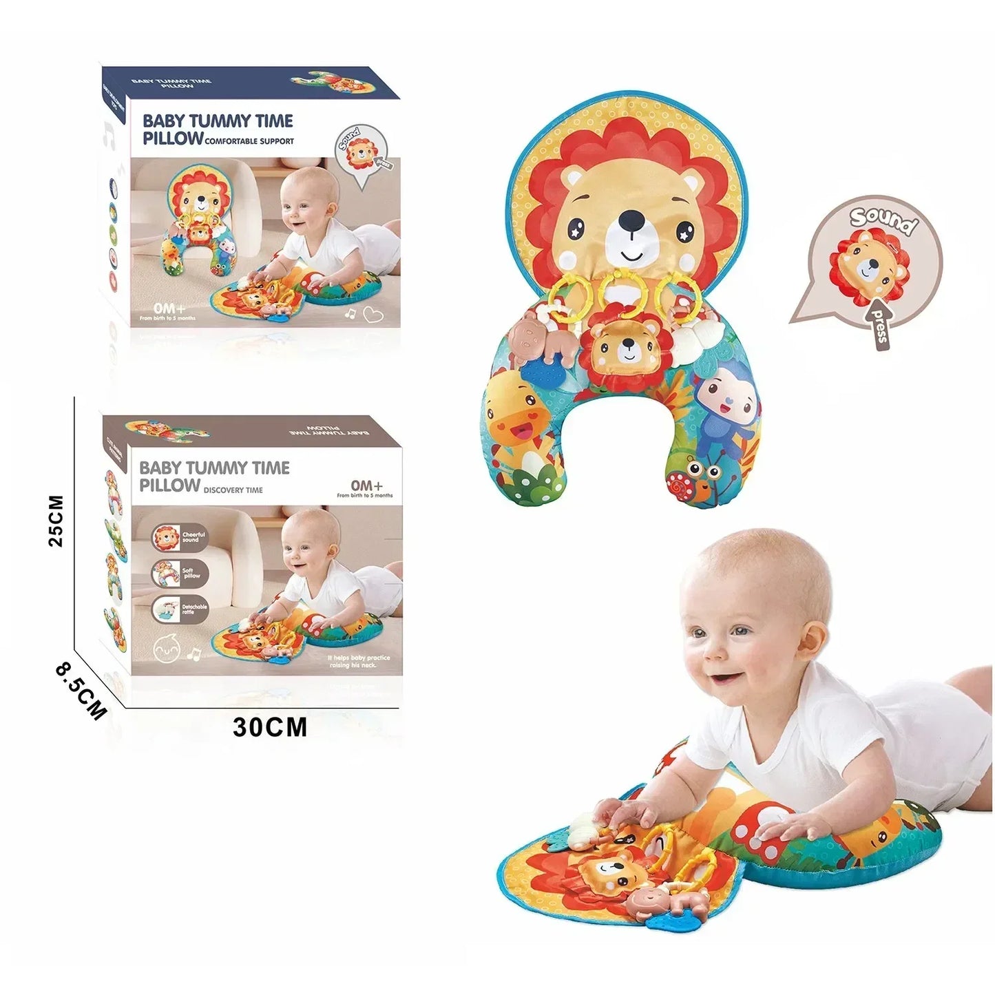 Cartoon Baby Pillow – وسادة أطفال ناعمة وآمنة | Baby Pillow KSA