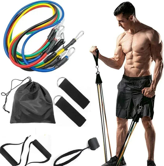 💪 Premium Resistance Bands Set | حبال مقاومة عالية الجودة للتمارين الرياضية