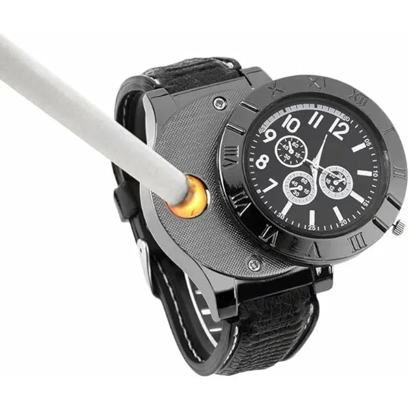 🔥 Windproof Lighter Watch | ساعة بولاعة ضد الرياح