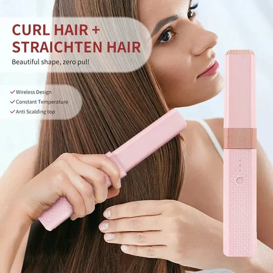 💇♀️ 2-in-1 Hair Straightener & Curler | جهاز فرد وتجعيد الشعر 2 في 1