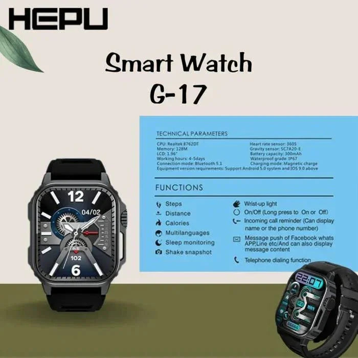 ⌚ HEPU Multifunctional Smart Watch | ساعة HEPU الذكية متعددة الوظائف