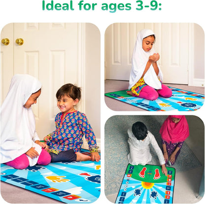 "Kids Islamic Prayer Mat 🕌💡