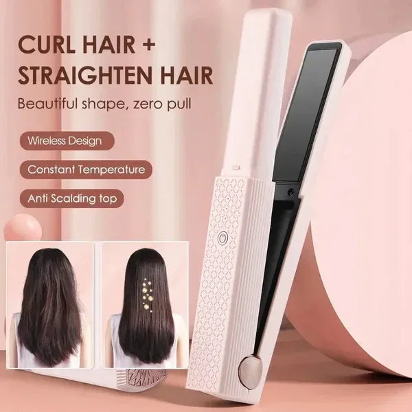 💇‍♀️ 2-in-1 Hair Straightener & Curler | جهاز فرد وتجعيد الشعر 2 في 1