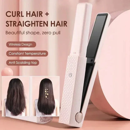 💇‍♀️ 2-in-1 Hair Straightener & Curler | جهاز فرد وتجعيد الشعر 2 في 1