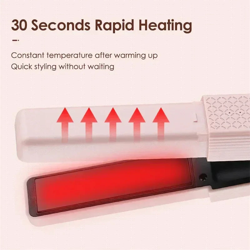 💇‍♀️ 2-in-1 Hair Straightener & Curler | جهاز فرد وتجعيد الشعر 2 في 1
