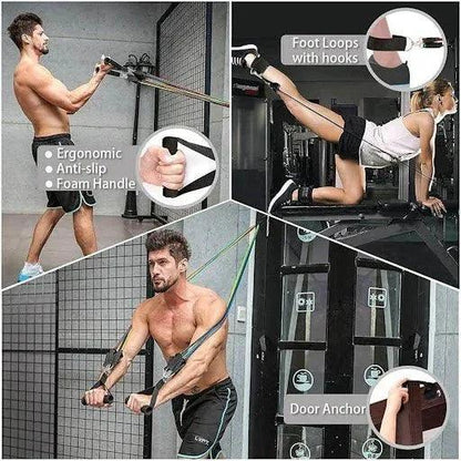 💪 Premium Resistance Bands Set | حبال مقاومة عالية الجودة للتمارين الرياضية