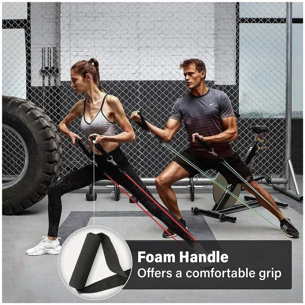 💪 Premium Resistance Bands Set | حبال مقاومة عالية الجودة للتمارين الرياضية